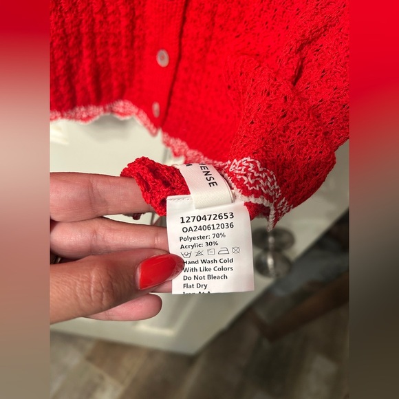 🆕 NWT Commense Red Sleeveless Knit Dress Size Medium - Picture 7 of 10